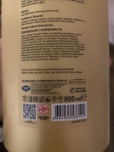 Vitaminlər və BAƏ: Saç şampunu, Yağlı saçlar üçün, Yeni, Pulsuz çatdırılma — 5