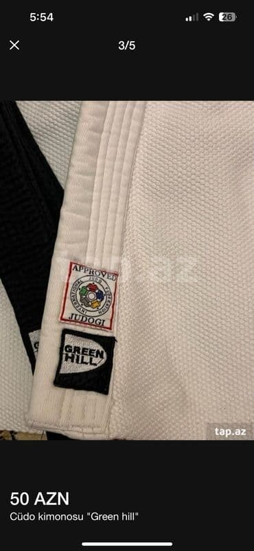 купить футбольную форму в баку: Cüdo kimanosu satılır Marka-Green Hill Əla vəziyyətdədir kəməri — 3