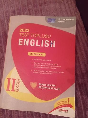 İngilis dili Testlər 11-ci sinif, DİM, 2-ci hissə, 2023 il