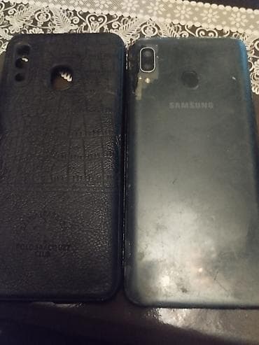 samsung a24 adapter: Samsung Galaxy A20, 32 GB, rəng - Mavi, Barmaq izi — 1