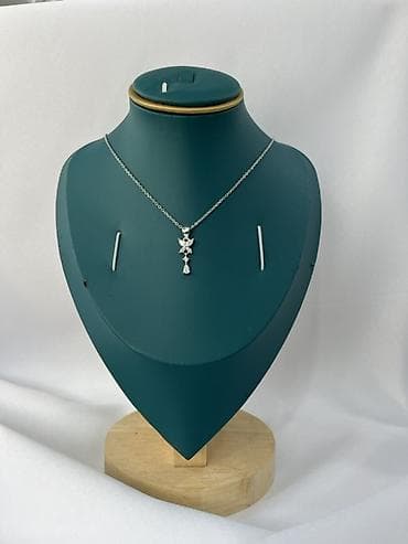 frida aksesuar.com: Gümüş rəngli zərif boyunbağı kolleksiyası - Material: gümüş rəngli — 2