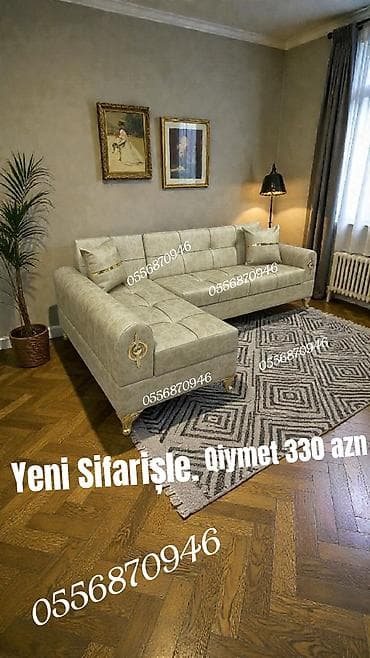 bed: Künc divan, Qonaq otağı üçün, Parça, Bazalı, Açılan, Kitab — 8