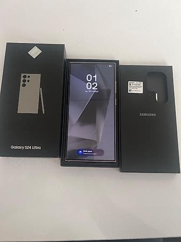 12 volt: Samsung Galaxy S24 Ultra, 256 GB, rəng - Boz, İki sim kartlı — 1