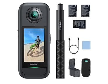 AKASO 360 dərəcə aksiya kamerası dəsti Paket məzmunu: - AKASO 360°