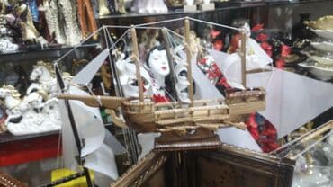 model iş: Gəmi Agacdan Əl işi 15azn Qoz Agacınnan hazırlanmış əl işi Gəmilər — 5