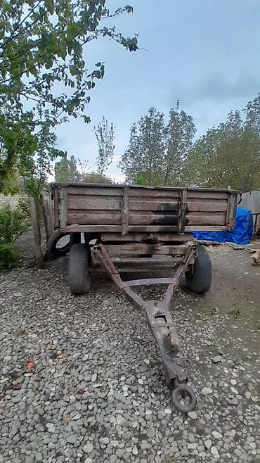 Traktor qoşqusu – iki oxlu, damper tipli yük qoşqusu - Güclü metal