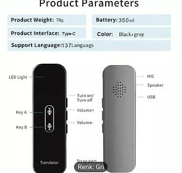 printer aparati: Səsli tercume aparati 137 sesli tercume edilir Bawqa dildeki sozu ve — 2
