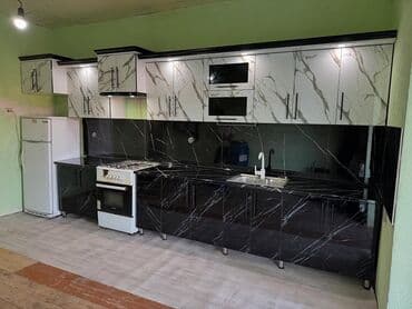 Sifarişlə mətbəx dəsti, Özü çəkən petlələr, MDF, Kredit yoxdur, Pulsuz çatdırılma