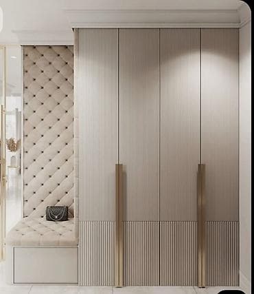 inci mebel desti: Daxili qarderob və giriş üçün modullu dəst: - Şaquli rellefli fasadlı — 1
