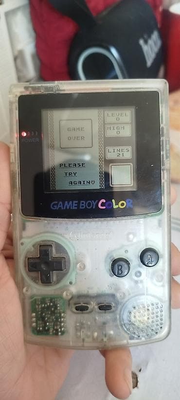 psp kart: Nintendo Game Boy Color – şəffaf (Clear) korpus tam işlək hər — 1
