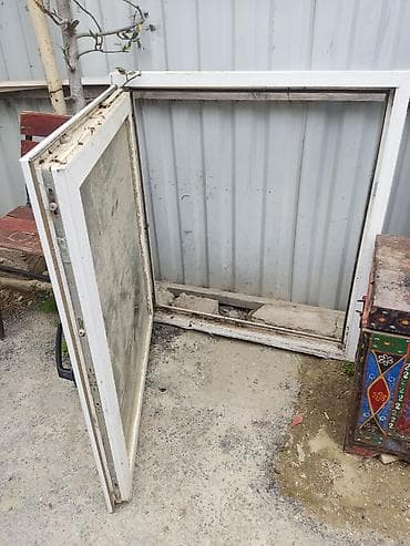 plastik qapi pencere setkasi: Plastik (PVC) pəncərə dəsti - Material: ağ PVC profil - Çərçivə və — 2