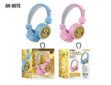 AH-807E Wireless Headset - Rənglər: mavi və çəhrayı - Over‑ear