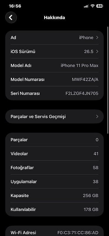 ucuz macbook pro: IPhone 11 Pro Max, 256 GB, Simsiz şarj, Face ID, Barmaq izi — 7