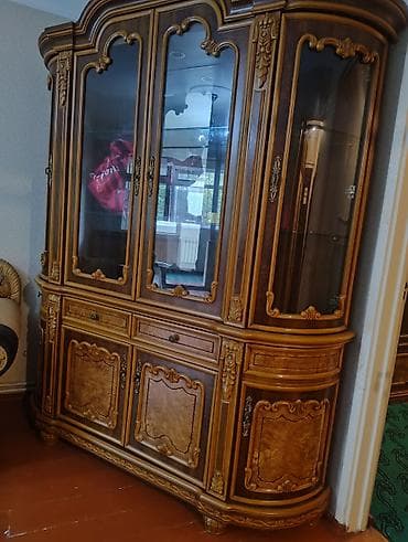 şkaf 2ci əl: İşlənmiş, 6 qapı, Güzgülü, Qəhvəyi, Taxta, Açılan, Düz dolab — 3