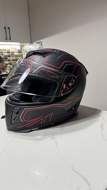 motolar: Tam üzlü motosiklet dəbilqəsi – SR-F model - Ölçü: M (57–58 sm) – — 2