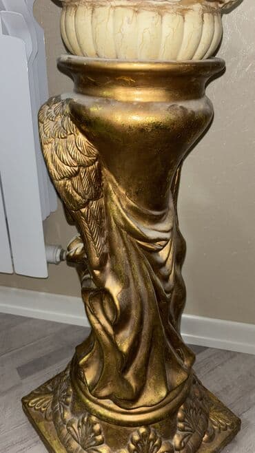 dekorativ kollar: Fiqur, Keramika, rəng - Qızılı — 11