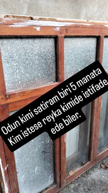 islenmis pencereler: İşlənmiş Taxta pəncərə, Еni: 140 sm, Uzunluğu: 140 sm — 1