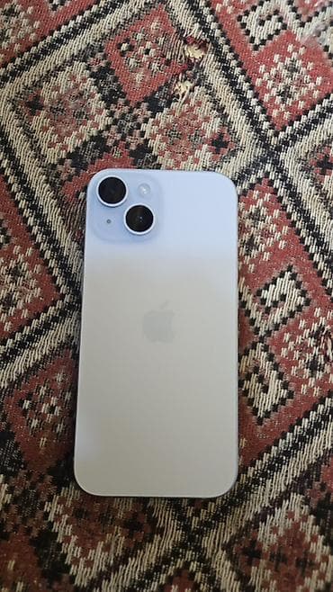 kreditle telefon satisi: IPhone 15, 128 GB, White Titanium, Simsiz şarj, Face ID, Sənədlərlə — 1