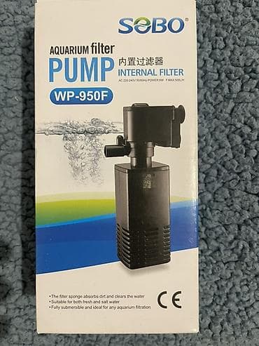 Аквариумные аксессуары и принадлежности: SOBO WP-950F akvarium daxili filter-pompa Xüsusiyyətlər: - Model — 2
