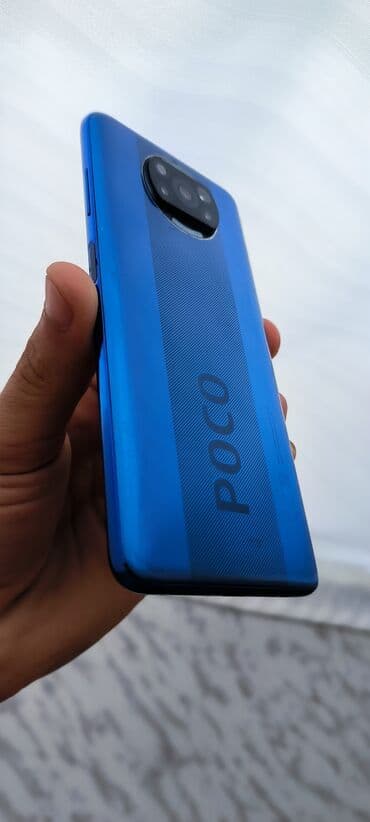 par utuleri: Poco X3, 128 GB, rəng - Göy, Barmaq izi — 6