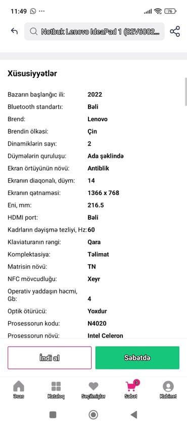 telefon üçün klaviatura: Lenovo noutbuk SATİLİR ARXASİ BİRDEFE ACİLİB USDADA OLMAYİB. HADDAS — 10