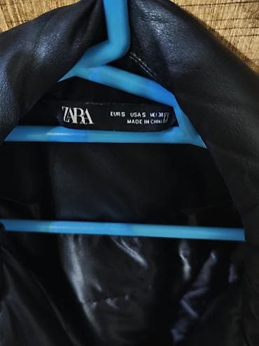 куртка zara: Мужская рубашка, Zara, S, цвет - Черный — 2