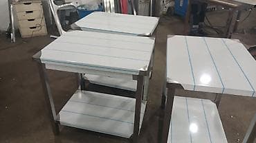 divar rəf: Paslanmayan poladdan iş masası - Material: AISI tipli paslanmayan — 3