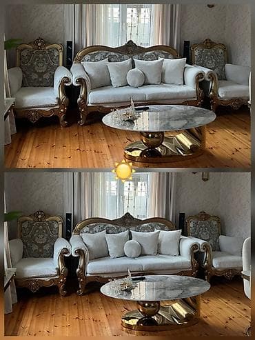 kamp stul: İşlənmiş, Divan, 2 kreslo — 1