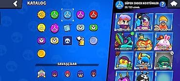 Brawl Stars hesabı – yüksək səviyyəli, zəngin kontentli - Kupa sayı — 4