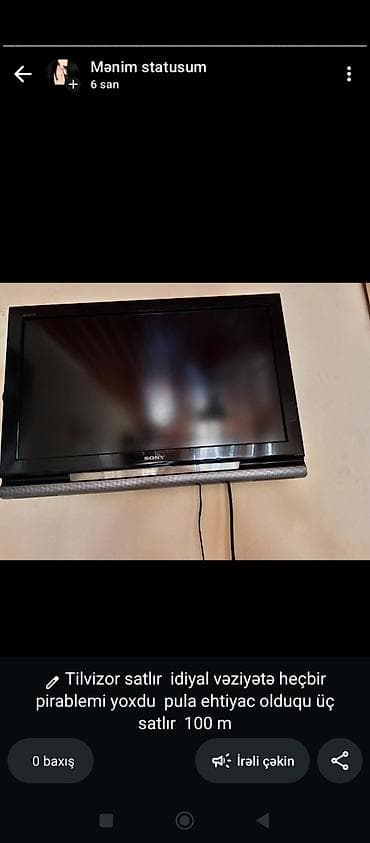 077 613 12 74. Məhsul: Sony televizor Xüsusiyyətlər: - Ekran: düz lalafo.az -da 077 613 12 74. Məhsul: Sony televizor Xüsusiyyətlər: - Ekran: düz