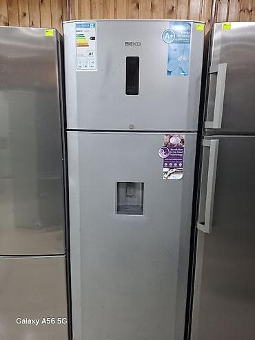 2 qapılı Beko Soyuducu Satılır, rəng - Gümüşü, Dispenserli