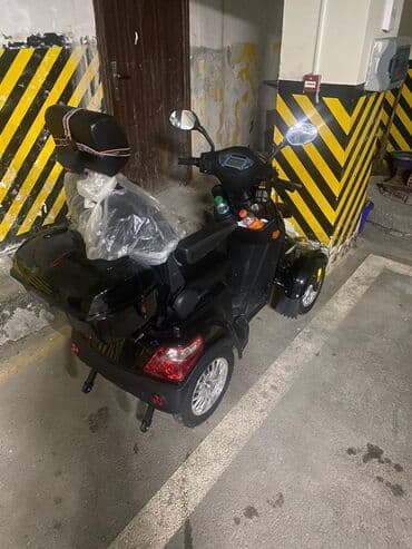 Elektrik üçtəkərli skuter Черный продаю без сигналов и номер меняю на