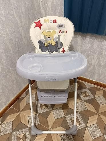 Yemək masaları, oturacaqları: Uşaq yemək stulu – Baby Home Az istifadə olunub - Qatlana bilən — 4