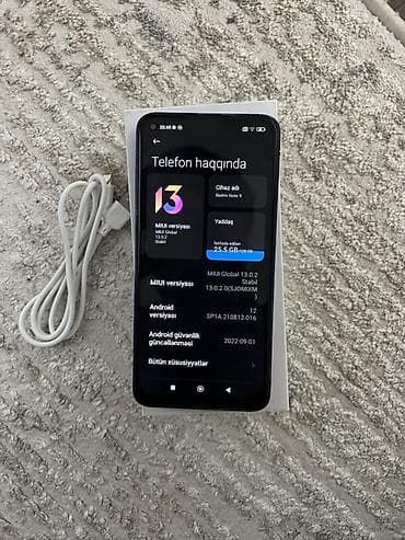 Kompüter, noutbuk və planşetlər: Redmi Note 9, 128 GB, rəng - Göy, Barmaq izi, Face ID — 4