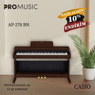 Piano, Casio, Rəqəmsal, Yeni, Pulsuz çatdırılma, Rayonlara çatdırılma, Ünvandan götürmə