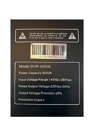 Təmir və tikinti: TOPKAPI DVR-500VA avtomatik gərginlik tənzimləyicisi - Model — 2