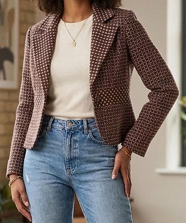 yun corablar: VILA Clothes qadın blezeri. İsti saxlayır. Keyfiyyəti əladır. Yun — 1