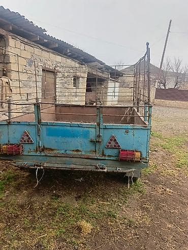 Tək oxlu qoşqu (traktor/mini traktor üçün) - Ölçü: orta həcmli yük