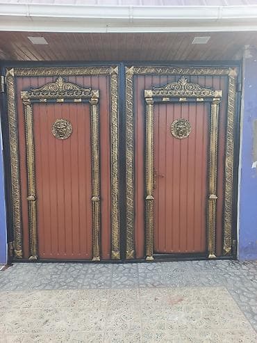 perde aksesuari: Dəmir Həyət darvazası, Yana açılan, Mexaniki, Qapı ilə, Kredit yoxdur, Pulsuz quraşdırma — 2