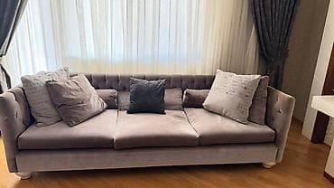 честер диван: Müasir dizaynlı, klassik “chesterfield” üslubunda yumşaq divan. - — 1