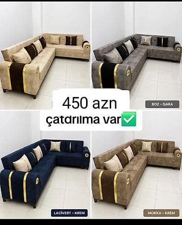 L‑şəkilli yumşaq künc divan modeli - Rəng seçimləri: Boz–qara lalafo.az -da L‑şəkilli yumşaq künc divan modeli - Rəng seçimləri: Boz–qara