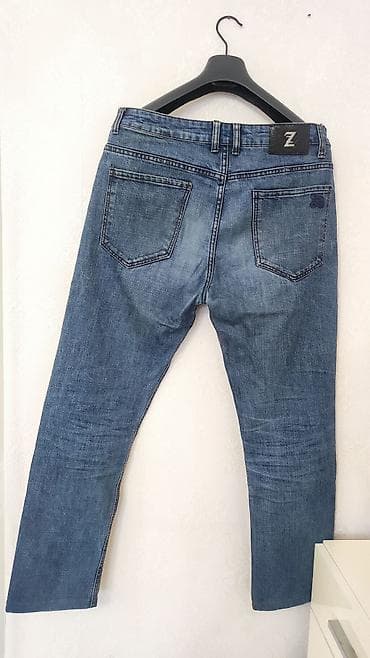 Cinslər: ZILLI Jeans kişi cins şalvarı - Rəng: tünd mavi (yüngül yuyulma — 4