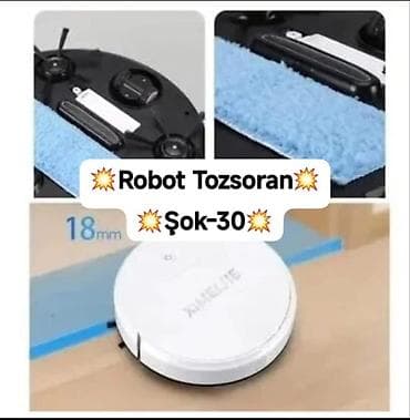 yeni tozsoran: Robot Tozsoran – Şok-30 - Avtomatik süpürmə və silmə: Alt hissədə — 1