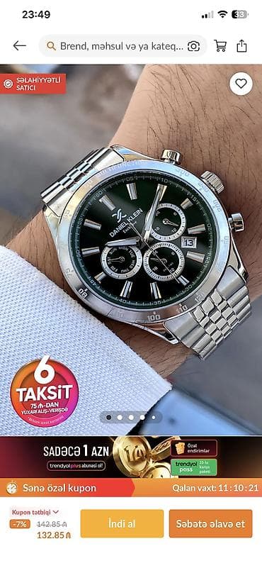 casio qol saatlari: Qol saatı, rəng - Yaşıl — 1