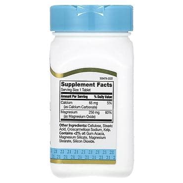 21st Century, Magnesium, 250 mg ✅ Məhsul 100% Orijinaldır! ABŞ-dan — 2