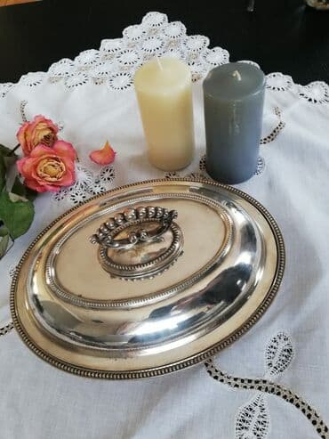 mis samovarlar: Boşqab, 1900 il, Mis — 8