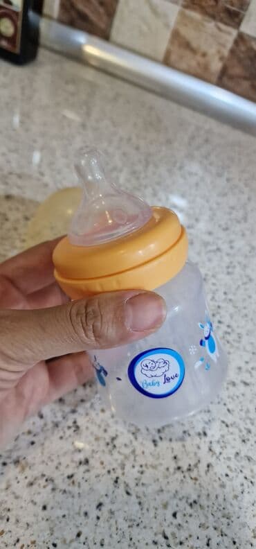 qurd agiz usaqlar ucun butulkalar: Uşağ butulkasi. 150 ml - dir. Təzə kimidir. Baby love firmasinindir — 3