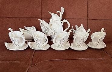 pencil 1: Çay dəsti, rəng - Ağ, Farfor, 6 nəfərlik — 4