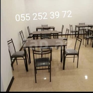 stol və stul dəstləri: Yeni, Sadə stul, Metal, Azərbaycan — 4