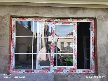 YANA SİYİRMƏLİ PLASTİK-ŞÜŞƏ-ALÜMİNİUM qapı ve pəncərələr